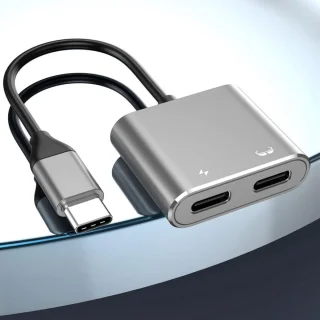 Type-C Docking Hub - AR Oplaadadapter - Snelle Dataoverdracht - PD100W Snelladen - 4K60Hz Uitvoer - Spacegrijs