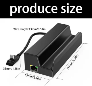 Type C docking station hub, zwart