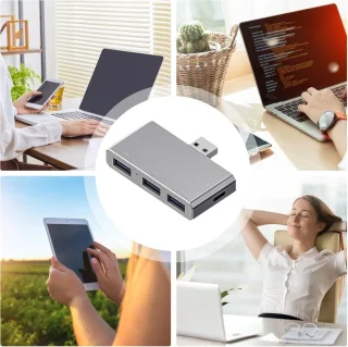 Type c docking station - zilver/grijs