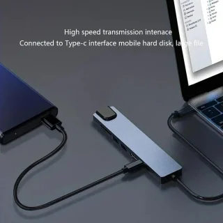 Type-C docking station zwart