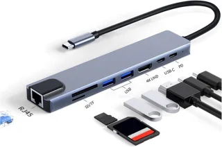 Type-C docking station zwart