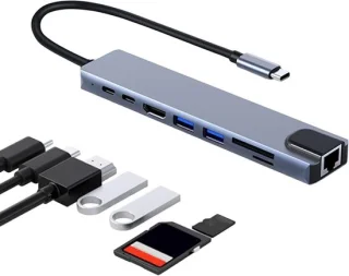 Type-C docking station zwart