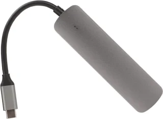 Type C dockingstation - USB-hubadapter - zilver