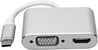 Type-C Hub Adapter Dock - Zilver