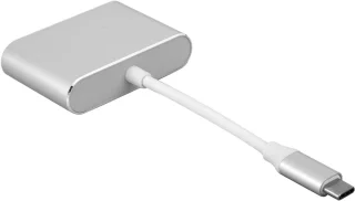Type-C Hub Adapter Dock - Zilver