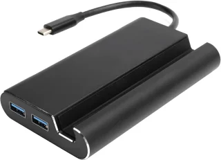 Type C hub docking station grijs