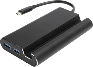 Type C hub docking station grijs