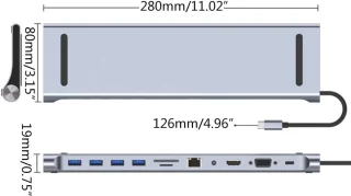 Type C hub docking station