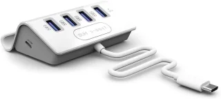 Type-C hub met 4 poorten - wit