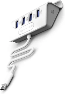 Type-C hub met 4 poorten - wit