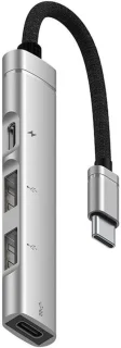 Type-C Hub - USB C Dock - 10 x 1.7 cm - Zilver
