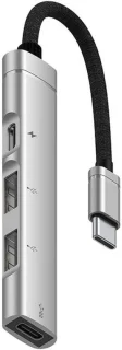 Type-C Hub - USB C Dock - 10 x 1.7 cm - Zilver