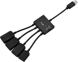 Type C hub zwart
