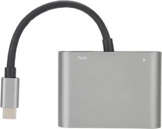 Type-C hubadapter USB adapter zilver