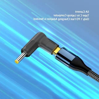 Type C naar 3.0x1.1mm DC male-adapter