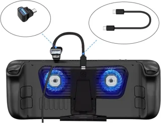 Type-c splitter adapter usb hub zwart