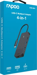 UCM-2001 USB-C Multiport Adapter, donkergrijs