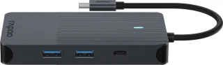 UCM-2004 USB-C Multiport Adapter, Donkergrijs