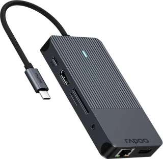 UCM-2004 USB-C Multiport Adapter, Donkergrijs