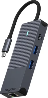 UCM-2004 USB-C Multiport Adapter, Donkergrijs