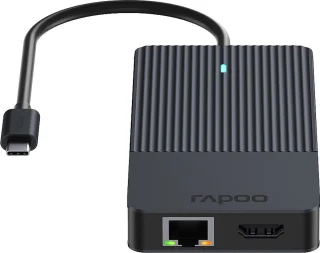 UCM-2006 USB-C Multiport Adapter Donkergrijs
