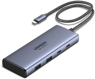 Ugreen CM498 USB-C Dockingstation Grijs