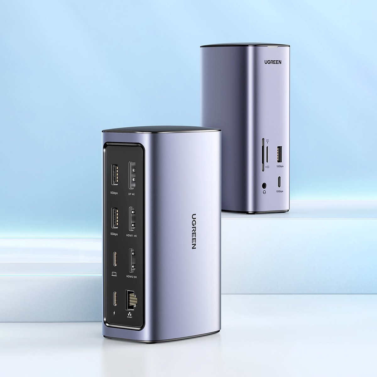 Ugreen USB-C Docking Station 12-in-1 Zilver