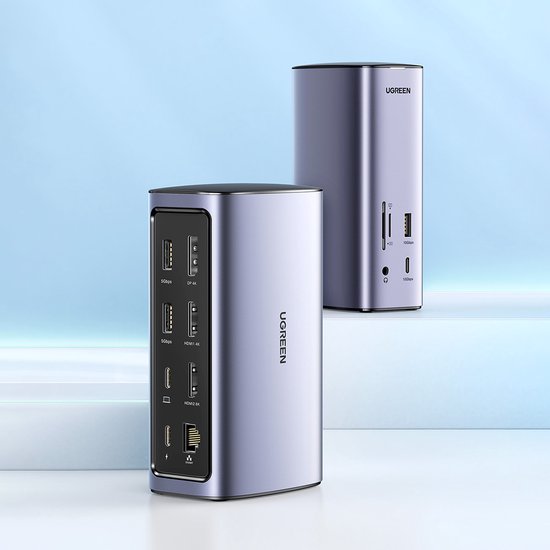 Ugreen USB-C Docking Station 12-in-1 Zilver