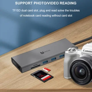 Uniean 14-in-1 USB-C Hub Docking Station