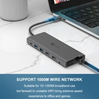Uniean 14-in-1 USB-C Hub Docking Station