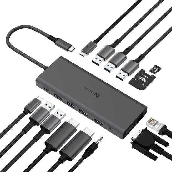 Uniean 14-in-1 USB-C Hub Docking Station review
