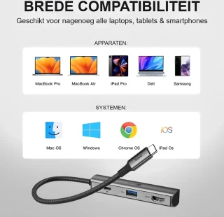 Uniean USB-C HUB 3-in-1 Laptop Docking Station