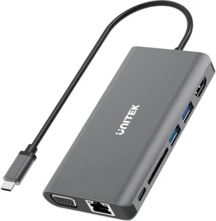 Unitek hub USB-C D1019B 8-in-1