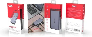 UNITEK uHUB S7 USB-C hub Grijs