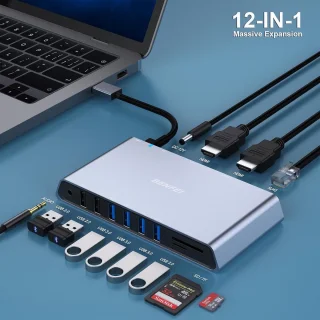 Universeel 12-in-1 USB 3.0 Dockingstation