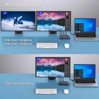 Universeel 12-in-1 USB 3.0 Dockingstation