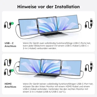 Universeel 14,1 inch FHD IPS Uitbreidingsscherm voor laptop