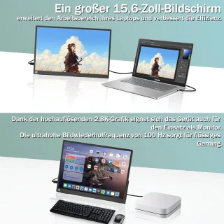Universeel 15,6 inch draagbaar beeldscherm