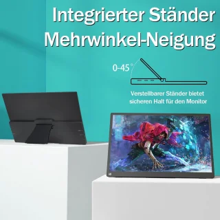 Universeel 15,6 inch draagbaar beeldscherm