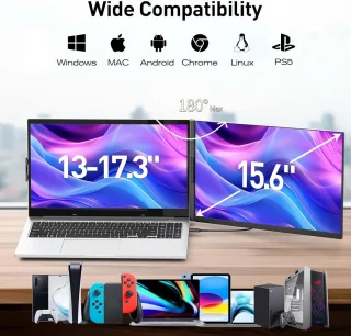 Universeel 15,6-inch draagbare monitor voor laptop