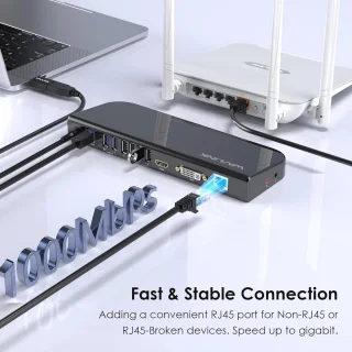 Universeel 2-monitor dockingstation