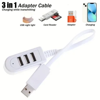 Universeel 3-in-1 USB-adapter