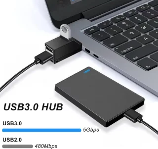 Universeel 4-poorts USB 3.0 hub