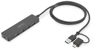 Universeel 4-poorts USB 3.0 Hub met USB-C adapter