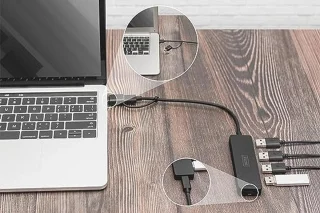 Universeel 4-poorts USB 3.0 Hub met USB-C adapter