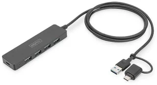 Universeel 4-poorts USB 3.0 Hub met USB-C adapter