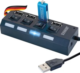 Universeel 4-poorts USB-hub