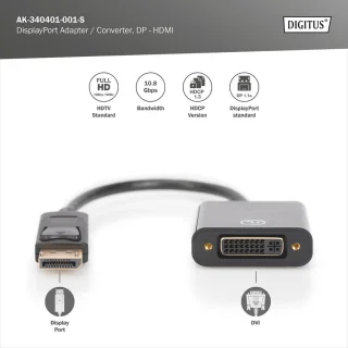 Universeel DisplayPort naar DVI-I Adapter