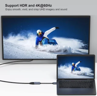 Universeel DisplayPort-naar-HDMI adapter