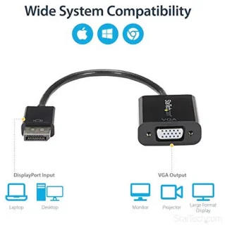 Universeel DisplayPort naar VGA adapter (actief)